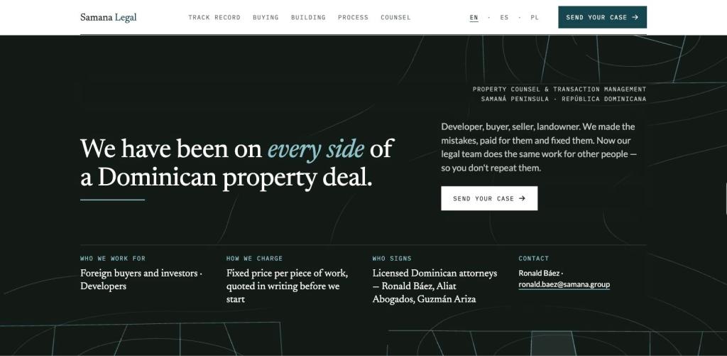 We have been on every side of a Dominican property&nbsp;deal